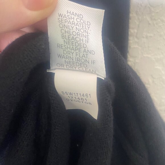 J.Jill Black Cotton Blend Top Womens XL Black Pullover Preppy - Picture 4 of 14